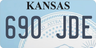 KS license plate 690JDE