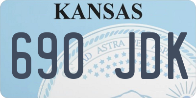 KS license plate 690JDK