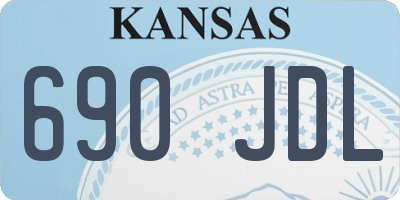 KS license plate 690JDL