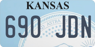 KS license plate 690JDN