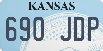 KS license plate 690JDP