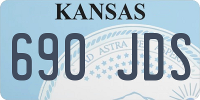 KS license plate 690JDS