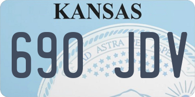 KS license plate 690JDV