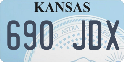 KS license plate 690JDX