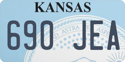 KS license plate 690JEA