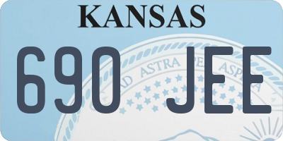 KS license plate 690JEE