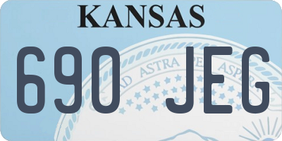 KS license plate 690JEG