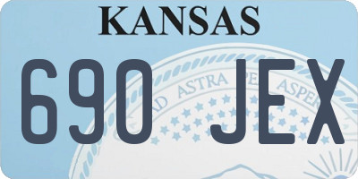 KS license plate 690JEX