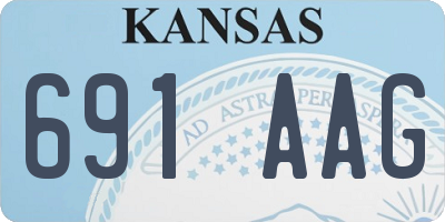 KS license plate 691AAG