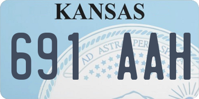 KS license plate 691AAH