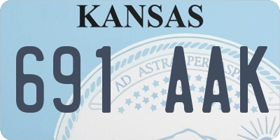 KS license plate 691AAK