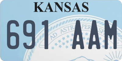 KS license plate 691AAM