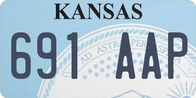 KS license plate 691AAP
