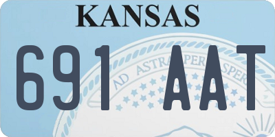 KS license plate 691AAT