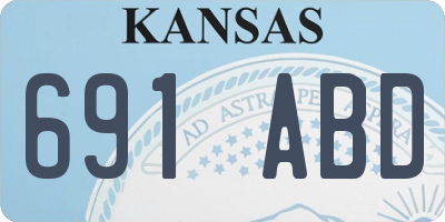 KS license plate 691ABD