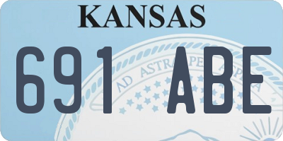 KS license plate 691ABE