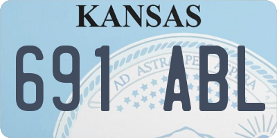 KS license plate 691ABL