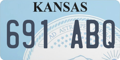 KS license plate 691ABQ