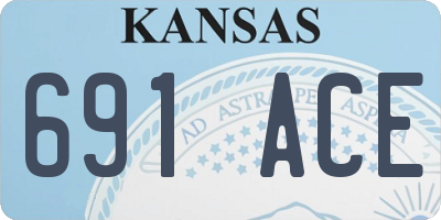 KS license plate 691ACE