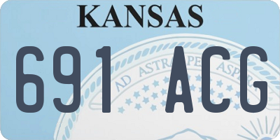 KS license plate 691ACG