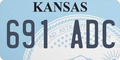 KS license plate 691ADC