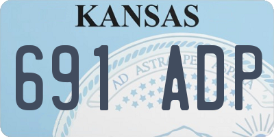 KS license plate 691ADP