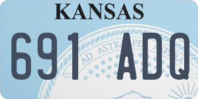 KS license plate 691ADQ