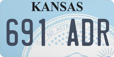 KS license plate 691ADR
