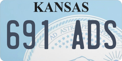 KS license plate 691ADS