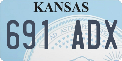 KS license plate 691ADX