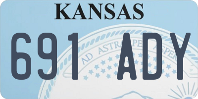 KS license plate 691ADY