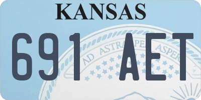 KS license plate 691AET