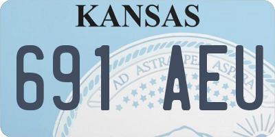 KS license plate 691AEU