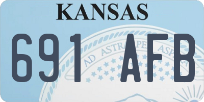 KS license plate 691AFB