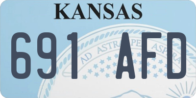 KS license plate 691AFD