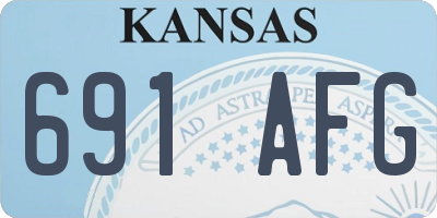 KS license plate 691AFG