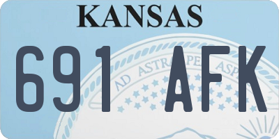 KS license plate 691AFK