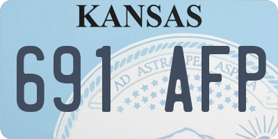 KS license plate 691AFP