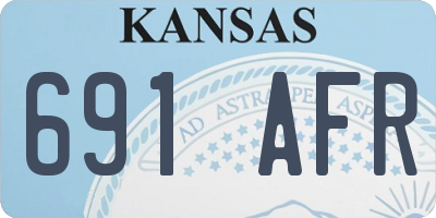 KS license plate 691AFR