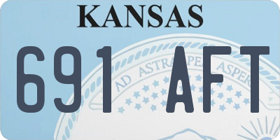 KS license plate 691AFT