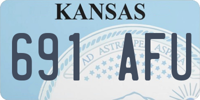 KS license plate 691AFU