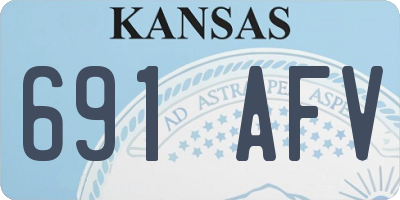 KS license plate 691AFV