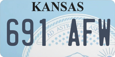 KS license plate 691AFW