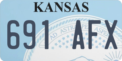 KS license plate 691AFX