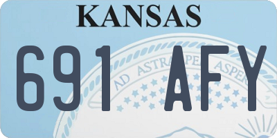 KS license plate 691AFY