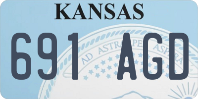 KS license plate 691AGD