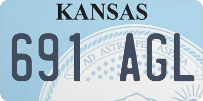 KS license plate 691AGL