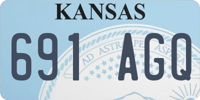 KS license plate 691AGQ