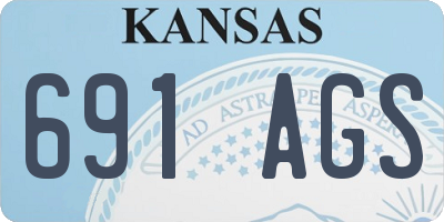 KS license plate 691AGS