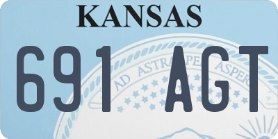 KS license plate 691AGT